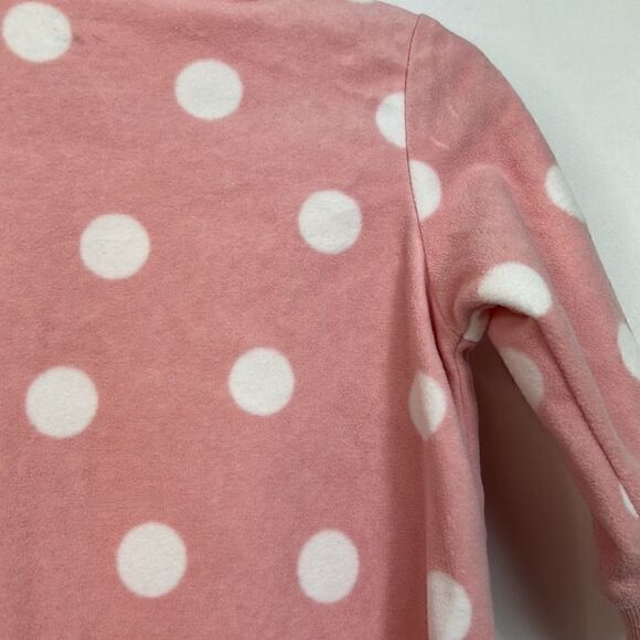 Carter’s Pink and White Fleece Sleep Sack 3-6 months EUC Bunny - Picture 10 of 12